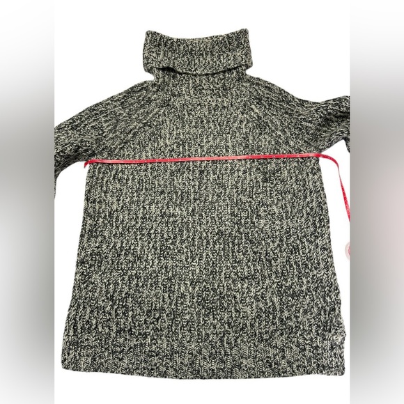 Madewell Women’s Medium Black & White Wool Blend Knit Cowl Neck Sweater - Picture 8 of 13